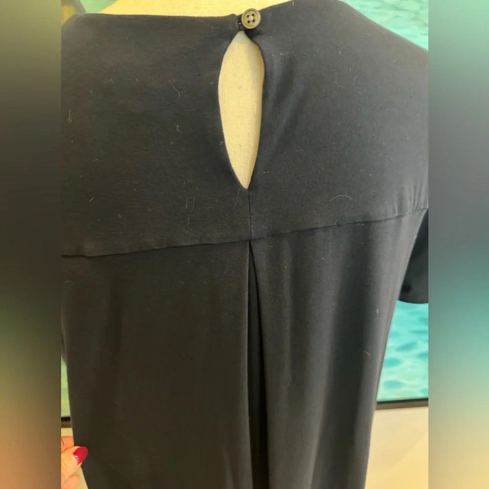 J Jill Wearever Collection Swing Dress Navy Size M - Picture 3 of 6